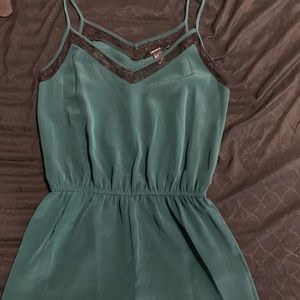 Emeral green Romper